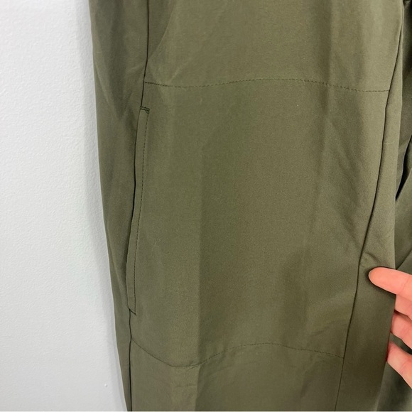 J. Jill Fit Size XL Olive Green Gathered Performance Stretch Active Dress N2 - Picture 4 of 7